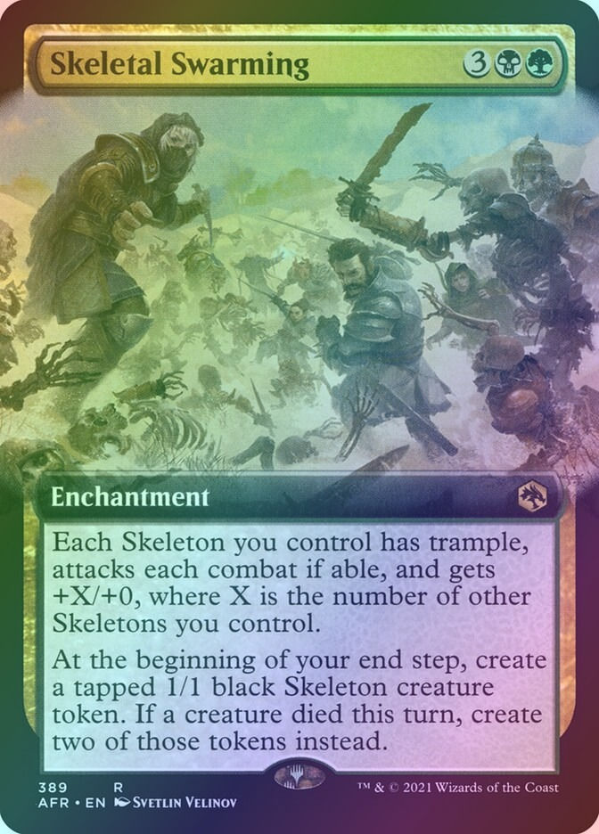 Skeletal Swarming (AFR) (389) / Extended Art / Foil
