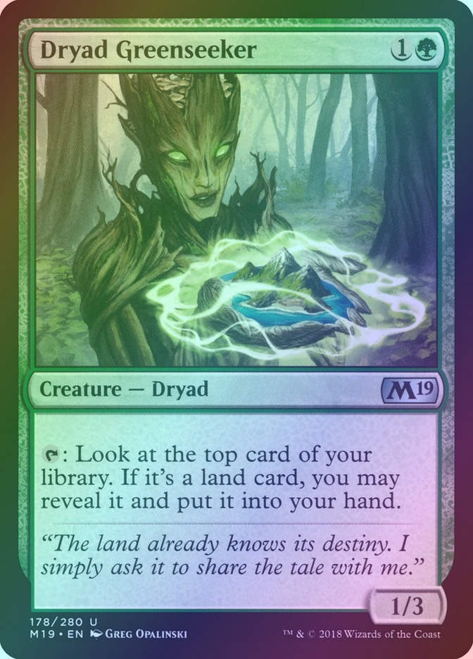 Dryad Greenseeker (M19) (178) / Foil