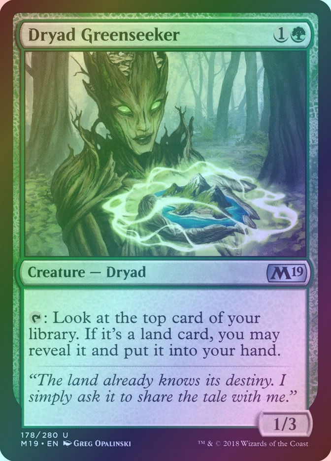 Dryad Greenseeker (M19) (178) / Foil