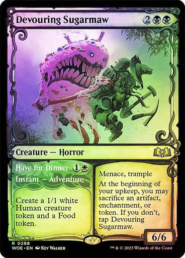 Devouring Sugarmaw // Have for Dinner (woe) / Showcase Foil