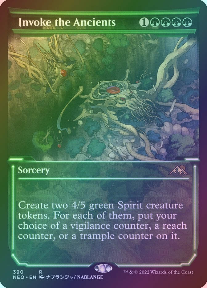 Invoke the Ancients (NEO) (390) / Showcase / Foil