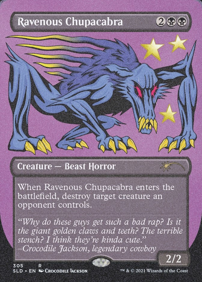 Ravenous Chupacabra (SLD) (305) / Borderless / Foil Etched