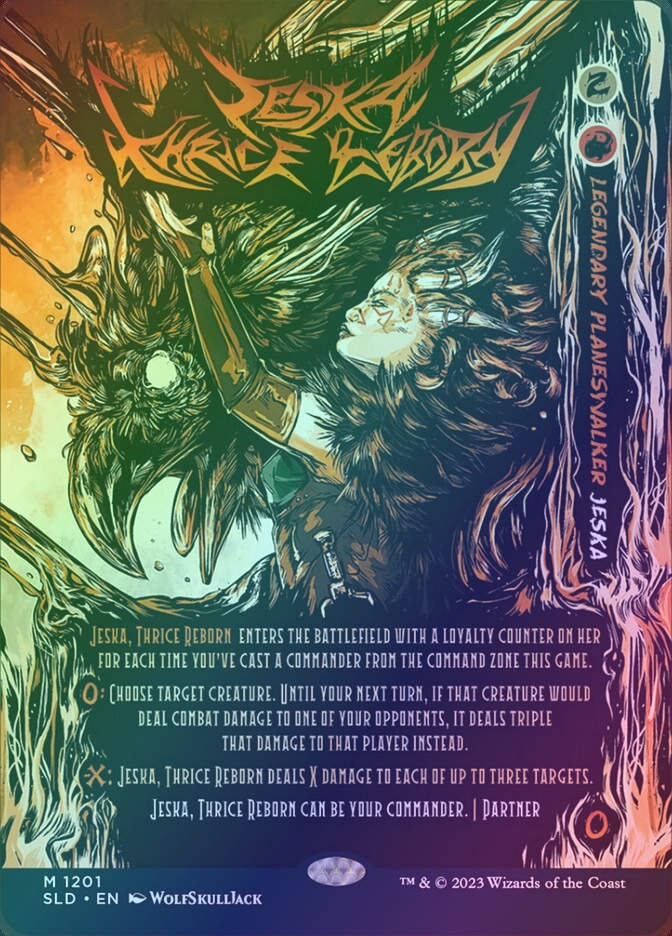 Jeska, Thrice Reborn (SLD) (1201) / Borderless / Foil
