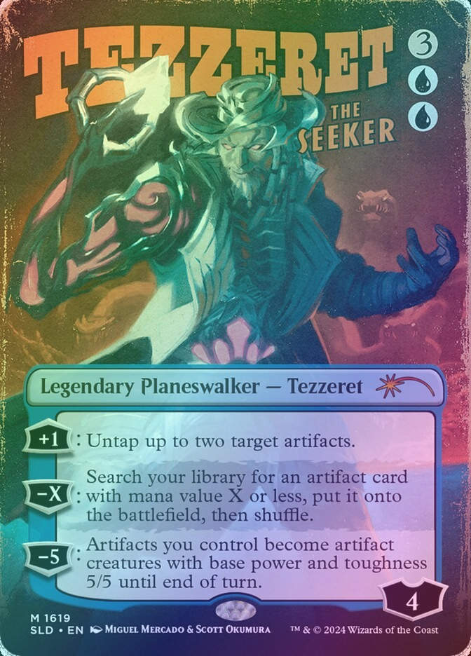 Tezzeret the Seeker (SLD) (1619) / Borderless / Rainbow Foil