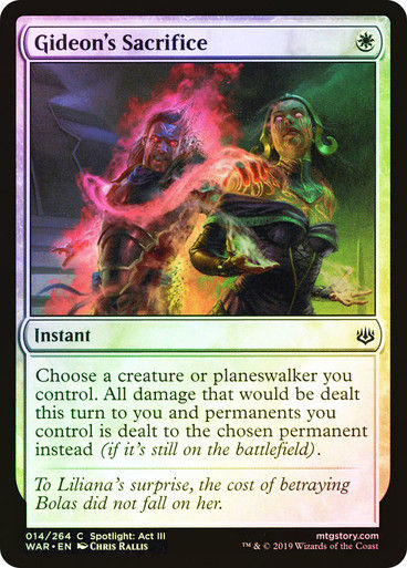 Gideon's Sacrifice (WAR) (14) / Foil