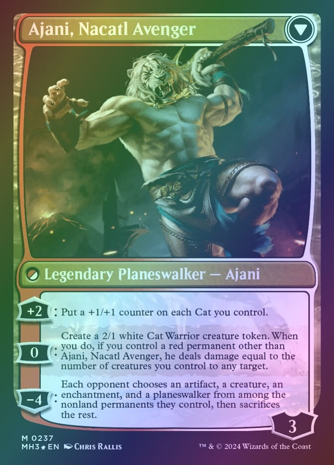 Ajani, Nacatl Pariah // Ajani, Nacatl Avenger (PMH3) (237s) / Foil — cara 2 de 2