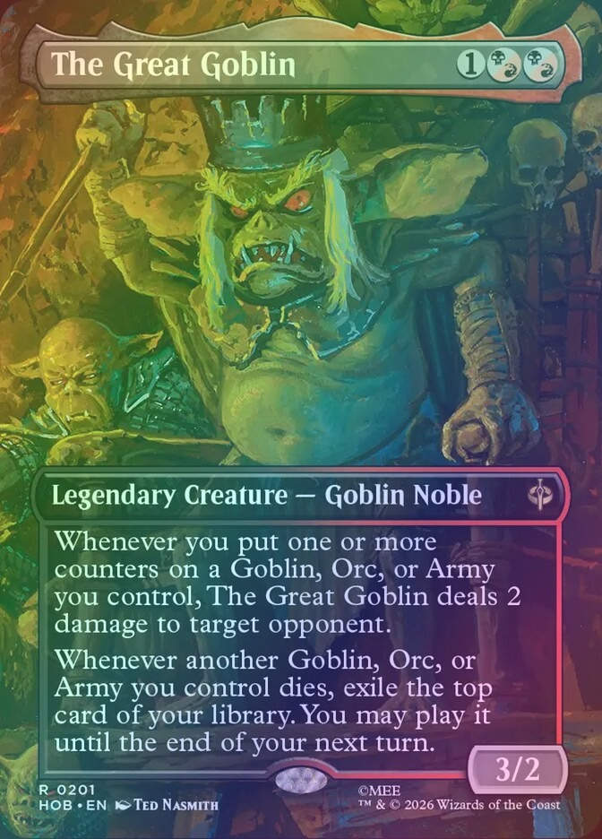 The Great Goblin (HOB) (201) / Borderless / Foil
