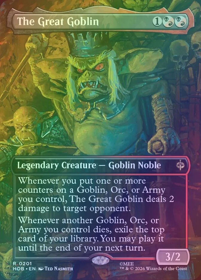 The Great Goblin (HOB) (201) / Borderless / Foil