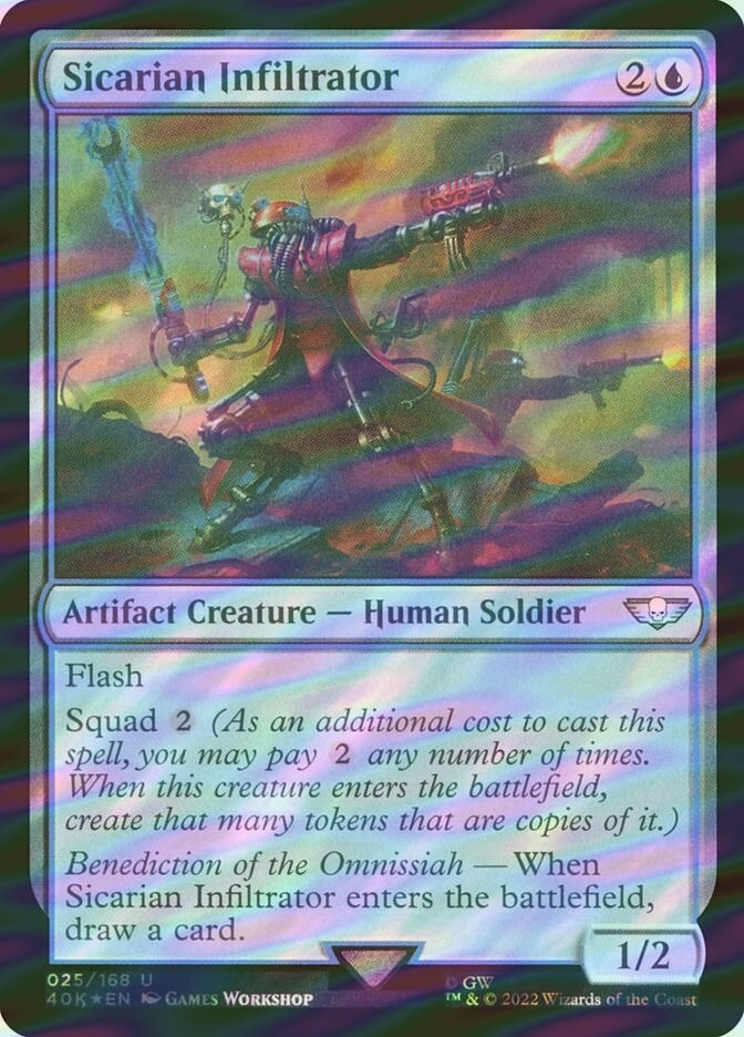 Sicarian Infiltrator (40K) (25★) / Surge Foil