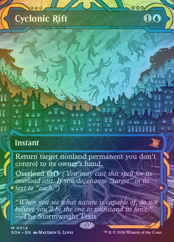 Cyclonic Rift (SOA) (14) / Borderless / Showcase / Foil