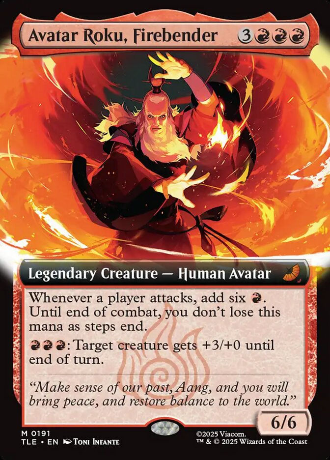Avatar Roku, Firebender (TLE) (191) / Extended Art