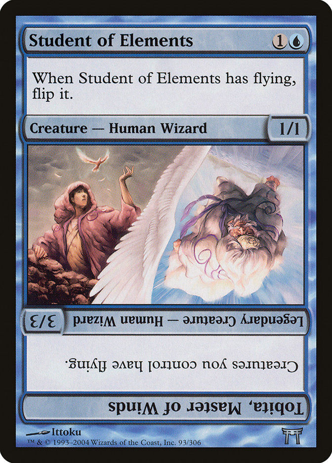 Student of Elements // Tobita, Master of Winds (CHK) (93)