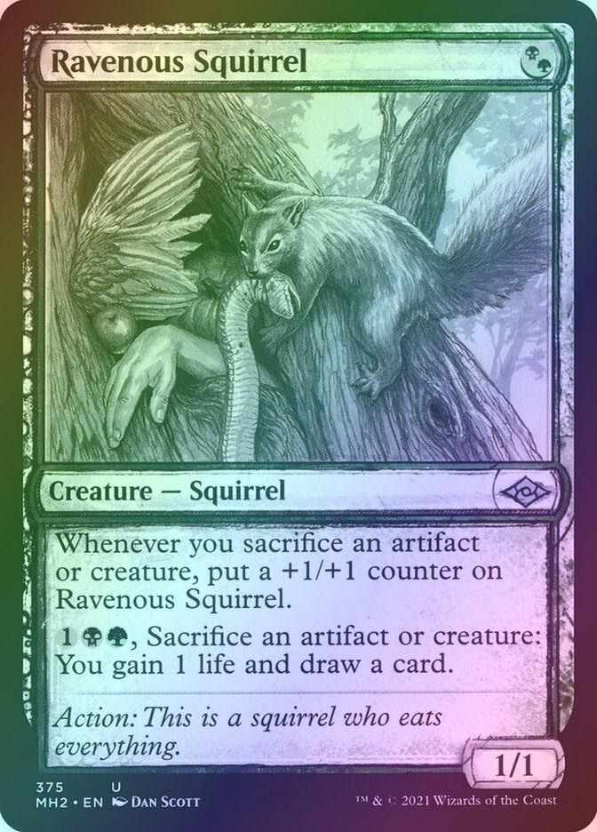 Ravenous Squirrel (MH2) (375) / Showcase / Foil