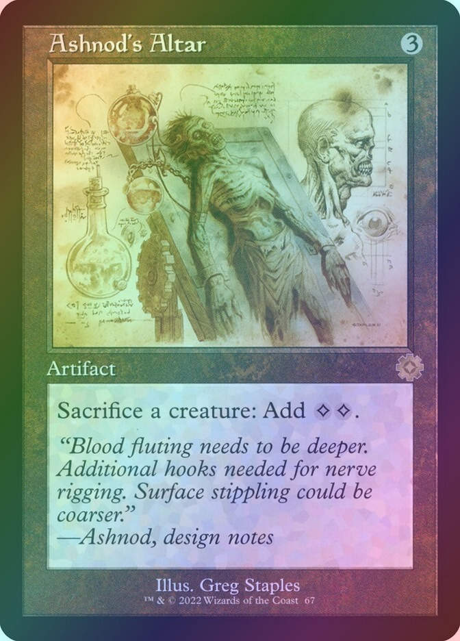 Ashnod's Altar (BRR) (67) / Foil / Schematic