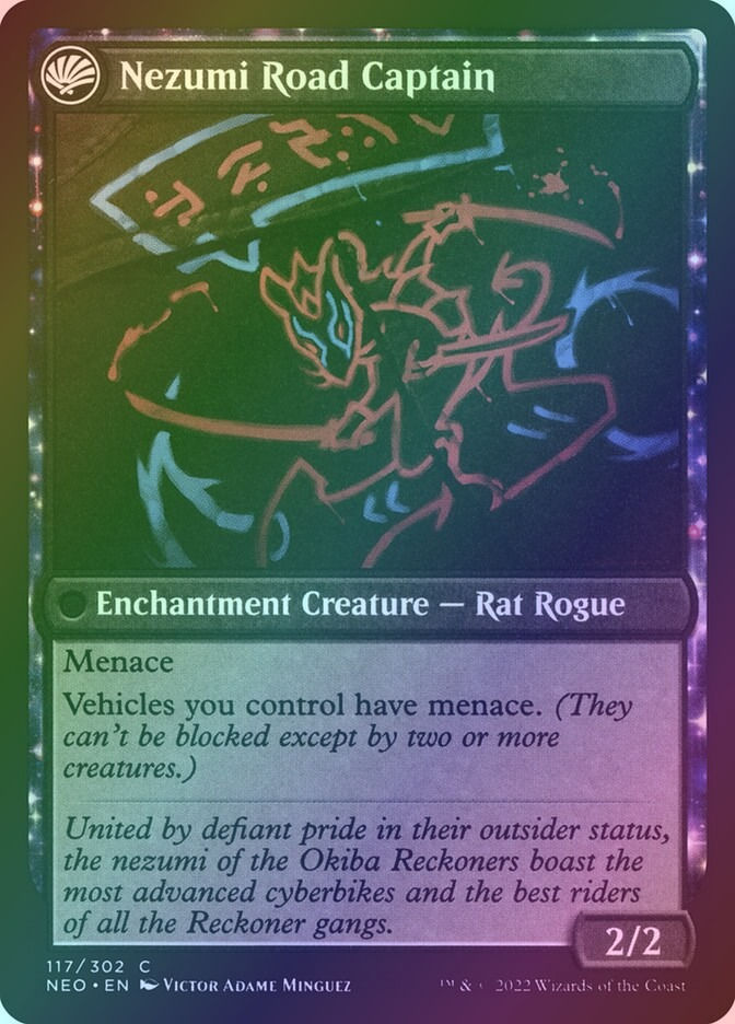 Okiba Reckoner Raid // Nezumi Road Captain (NEO) (117) / Foil — cara 2 de 2