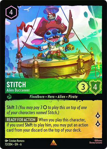 Stitch - Alien Buccaneer (LOR_AZU) / Foil