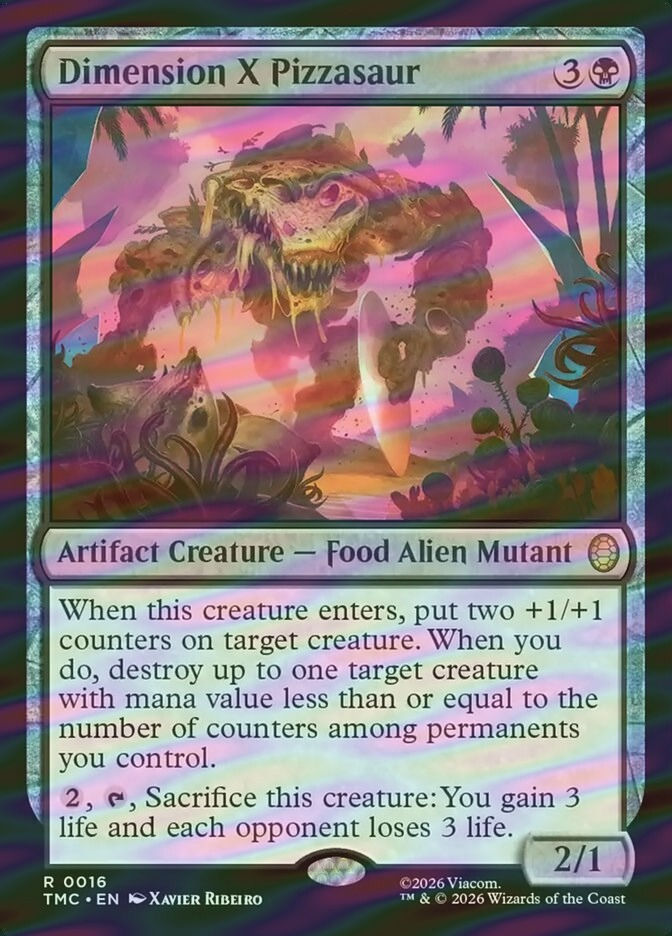 Dimension X Pizzasaur (TMC) (16) / Surge Foil