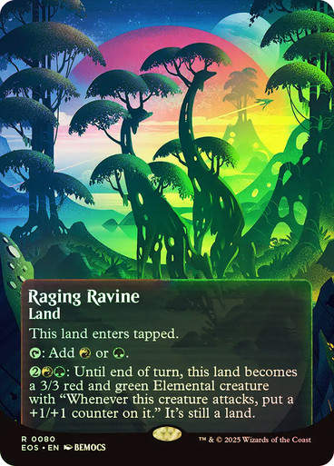 Raging Ravine (EOS) (80) / Borderless / Foil