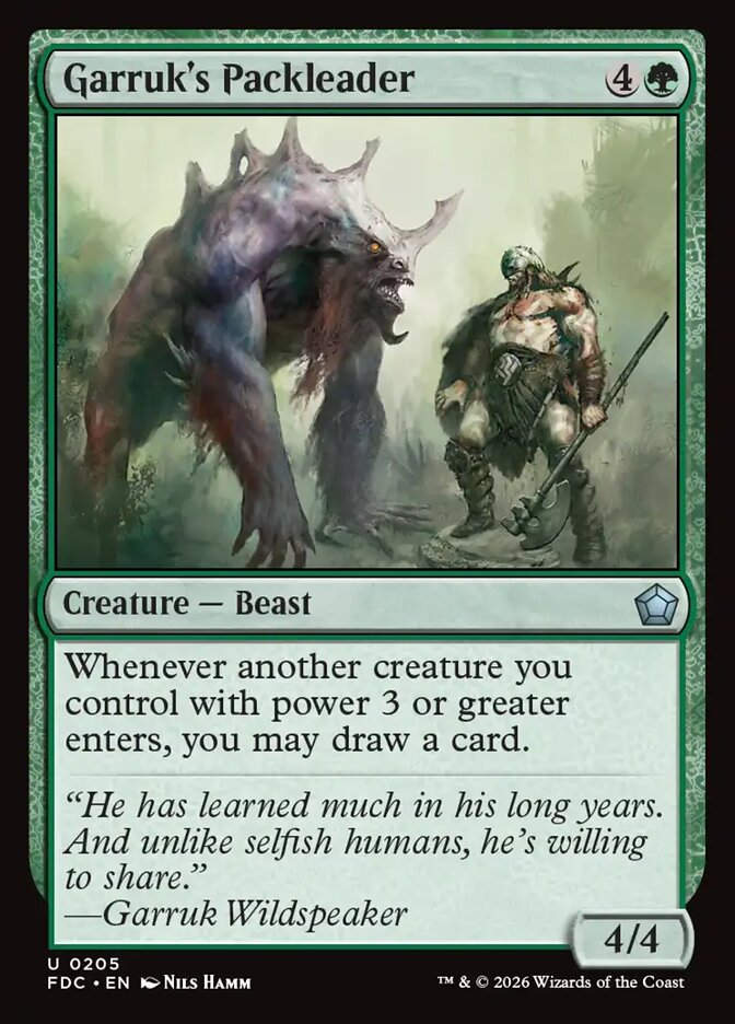 Garruk's Packleader (FDC) (205)