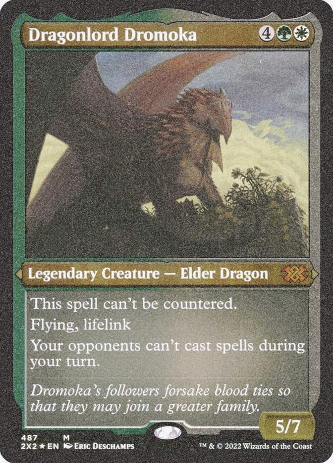 Dragonlord Dromoka (2X2) (487) / Foil Etched