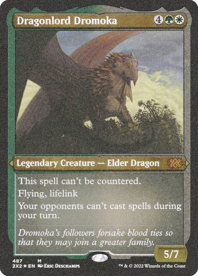 Dragonlord Dromoka (2X2) (487) / Foil Etched