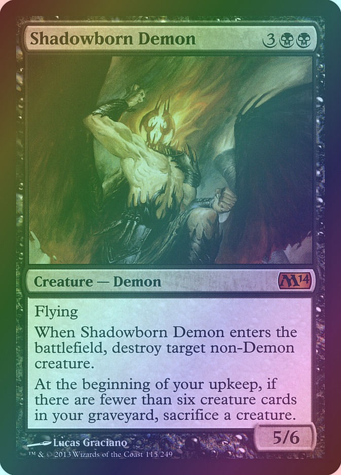 Shadowborn Demon (M14) (115) / Foil