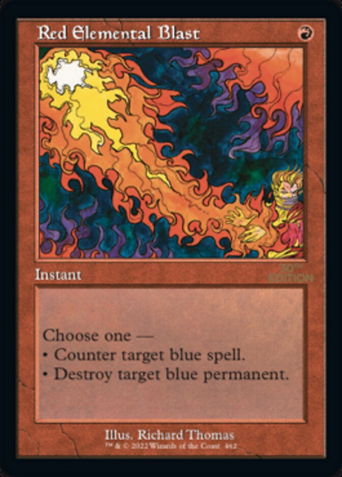 Red Elemental Blast (30a) / Retro Frame