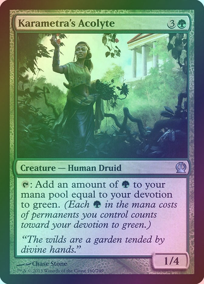 Karametra's Acolyte (THS) (160) / Foil