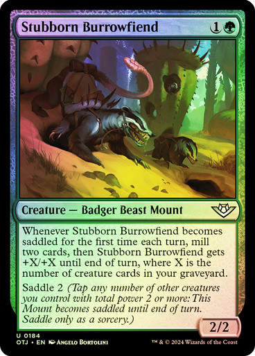 Stubborn Burrowfiend (otj) (184) / Foil