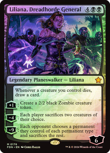 Liliana, Dreadhorde General (FDN) (176) / Foil