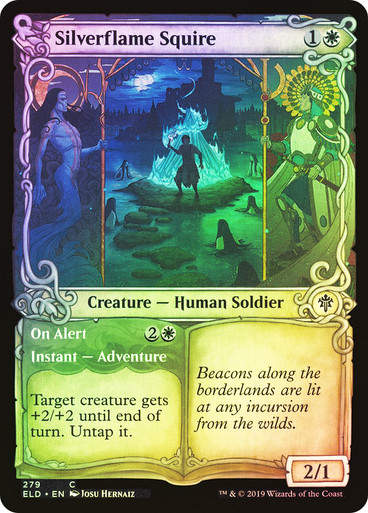 Silverflame Squire // On Alert (ELD) (279) / Showcase / Foil