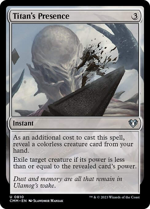 Titan's Presence (cmm) (Commander Deck)