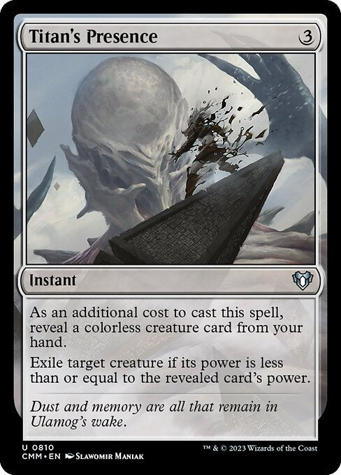 Titan's Presence (cmm) (Commander Deck)