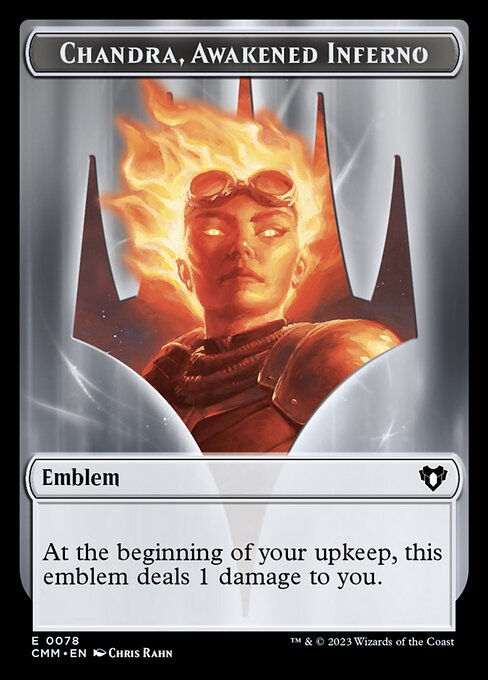 Chandra, Awakened Inferno Emblem // Wizard (tcmm) (Commander Deck)