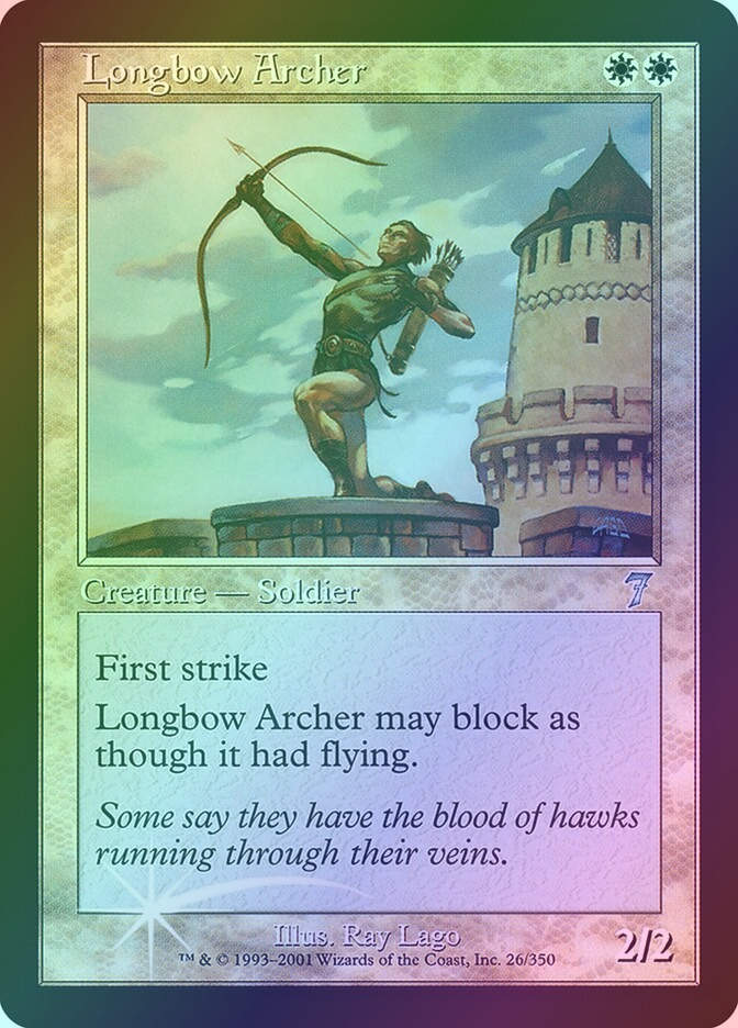 Longbow Archer (7ED) (26★) / Foil