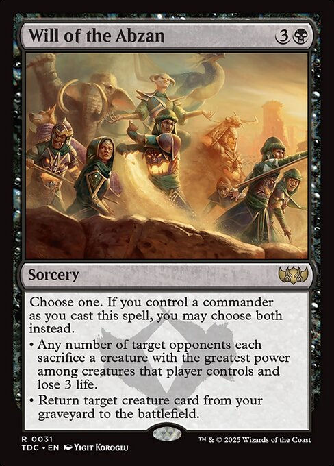 Will of the Abzan (TDC) (31)