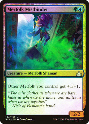 Merfolk Mistbinder (RIX) (164) / Foil