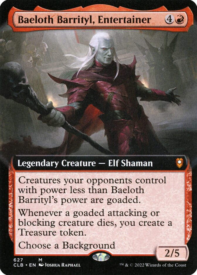 Baeloth Barrityl, Entertainer (CLB) (627) / Extended Art