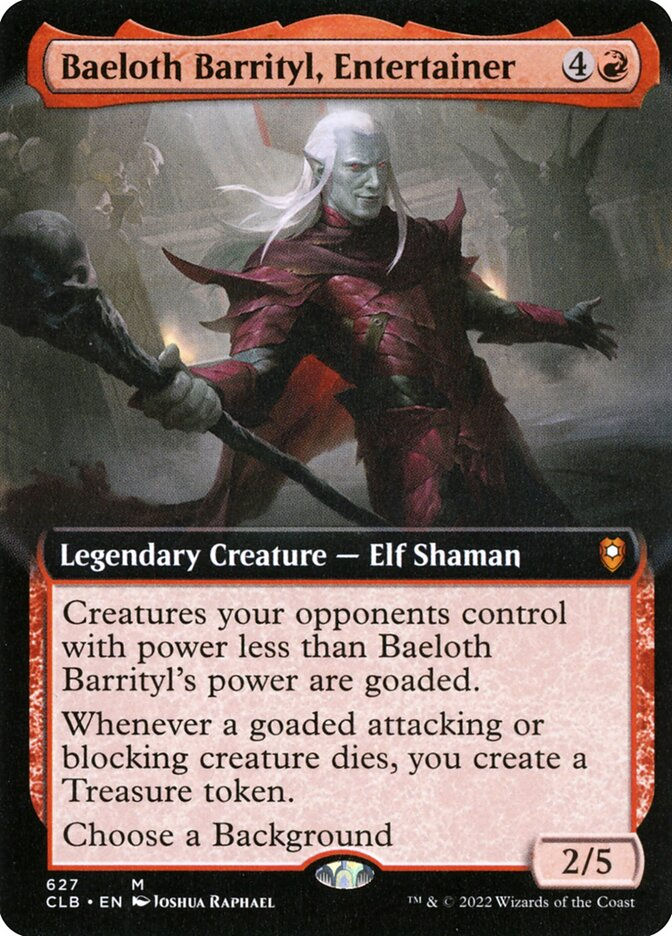 Baeloth Barrityl, Entertainer (CLB) (627) / Extended Art