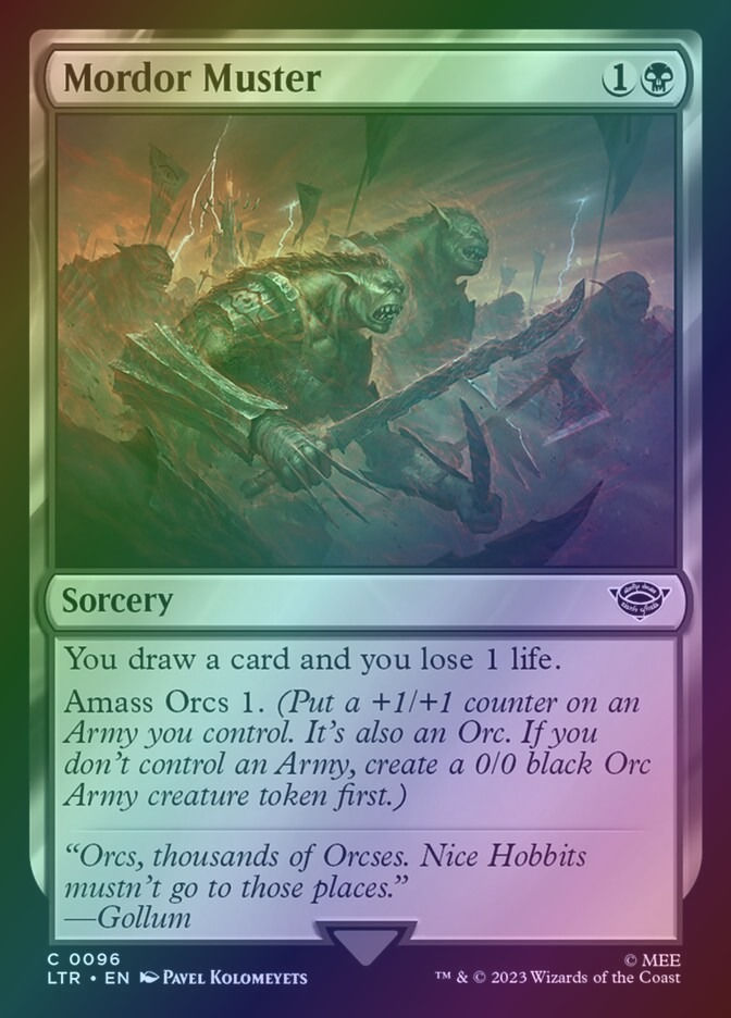 Mordor Muster (LTR) (96) / Foil