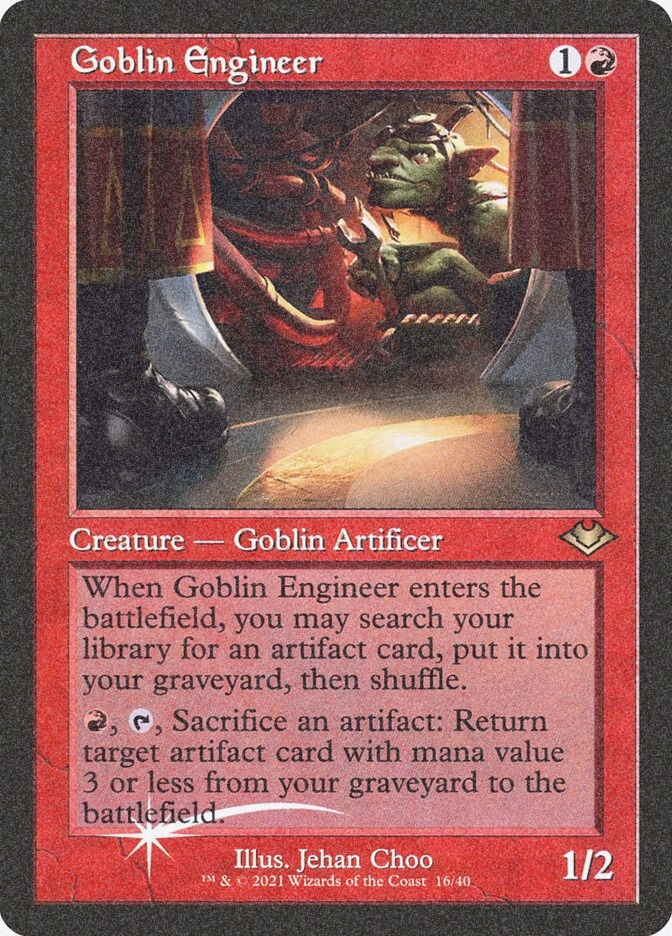 Goblin Engineer (H1R) (16) / Foil Etched