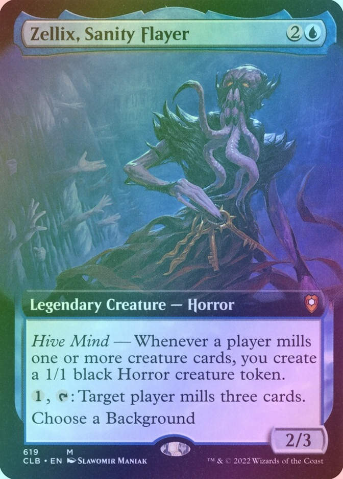 Zellix, Sanity Flayer (CLB) (619) / Extended Art / Foil