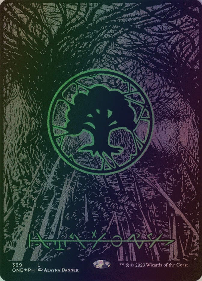 Forest (ONE) (369) / Borderless / Oil Slick Foil