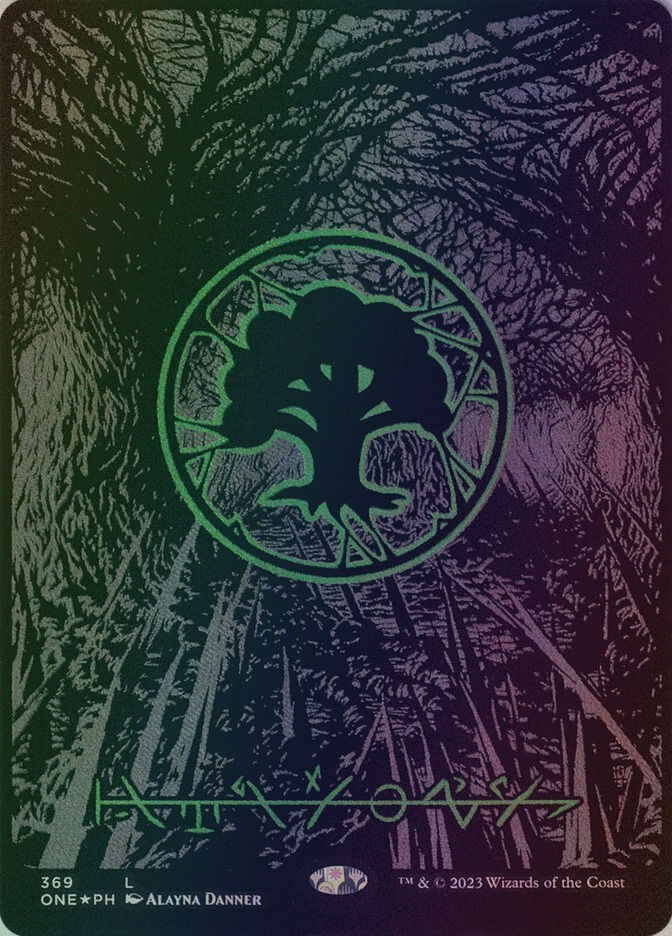 Forest (ONE) (369) / Borderless / Oil Slick Foil