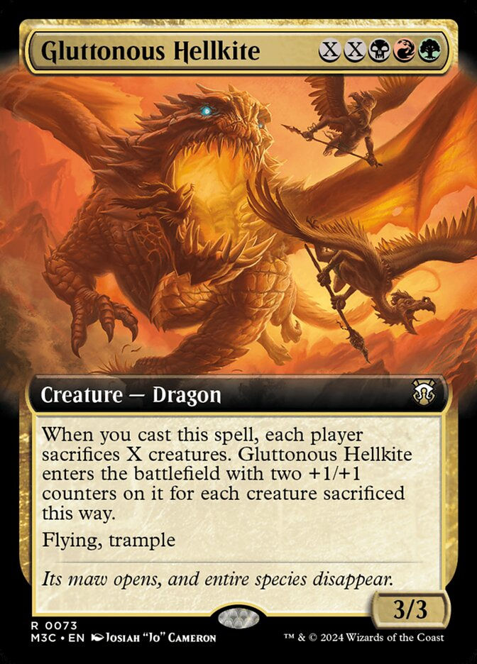 Gluttonous Hellkite (m3c) (73) / Extended Art