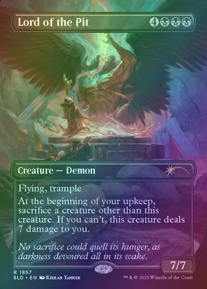 Lord of the Pit (SLD) (1857) / Borderless / Rainbow Foil