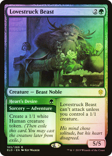 Lovestruck Beast // Heart's Desire (ELD) (165) / Foil