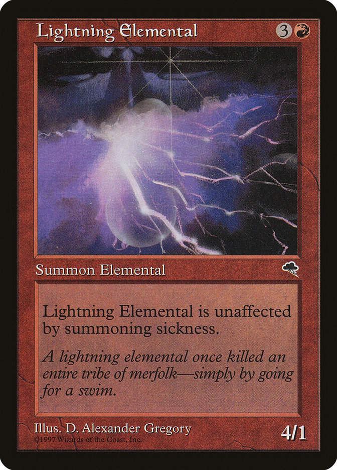 Lightning Elemental (TMP) (186)