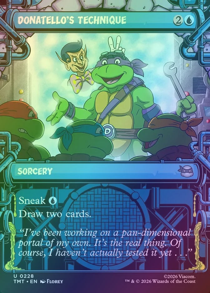 Donatello's Technique (TMT) (228) / Borderless / Showcase / Foil