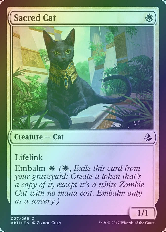 Sacred Cat (AKH) (27) / Foil